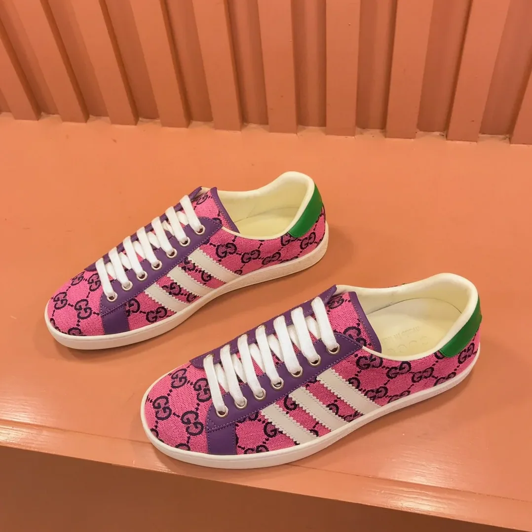 Gucci x Adidas With GG Sneakers Pink for Men Gucci x Adidas With GG Sneakers Pink for Men