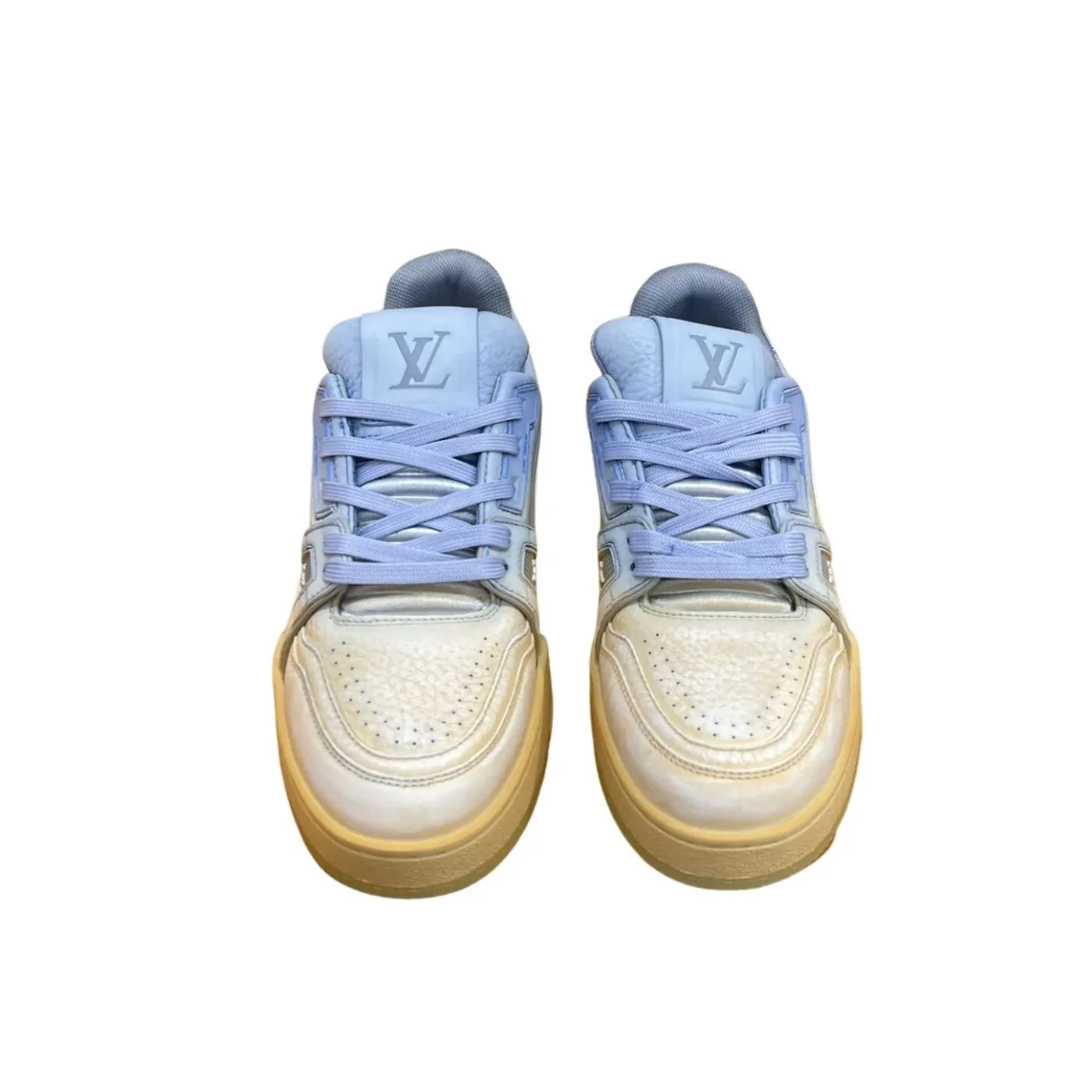Louis Vuitton Trainer Sneaker LV Light Blue Louis Vuitton Trainer Sneaker LV Light Blue