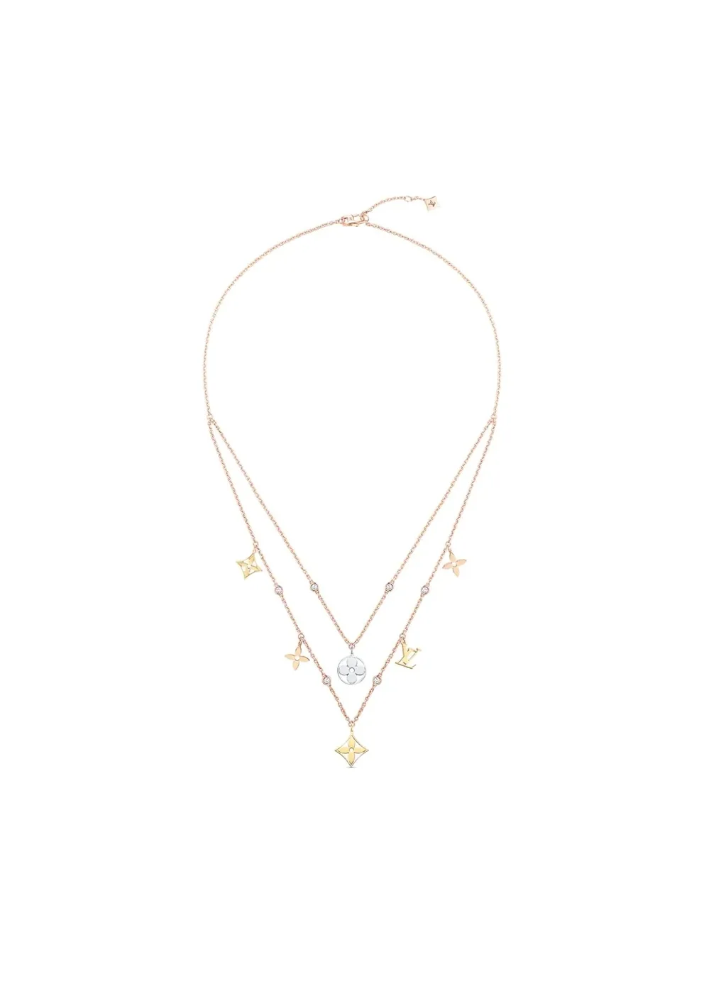 Louis Vuitton Idylle Blossom Charms Necklace Gold