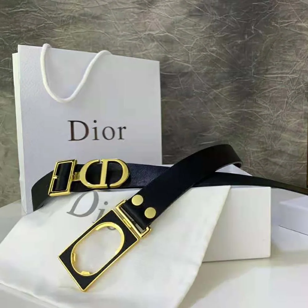 Dior 30 Montaigne Belt Black Smooth Calfskin, 30 MM for Women Dior 30 Montaigne Belt Black Smooth Calfskin, 30 MM for Women