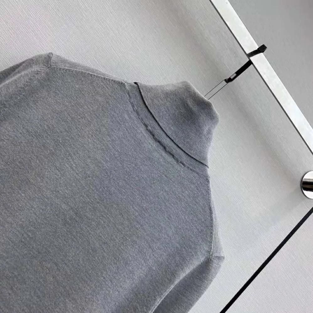 Miu Miu Cashmere and Silk Sweater with Intarsia Logo for Women