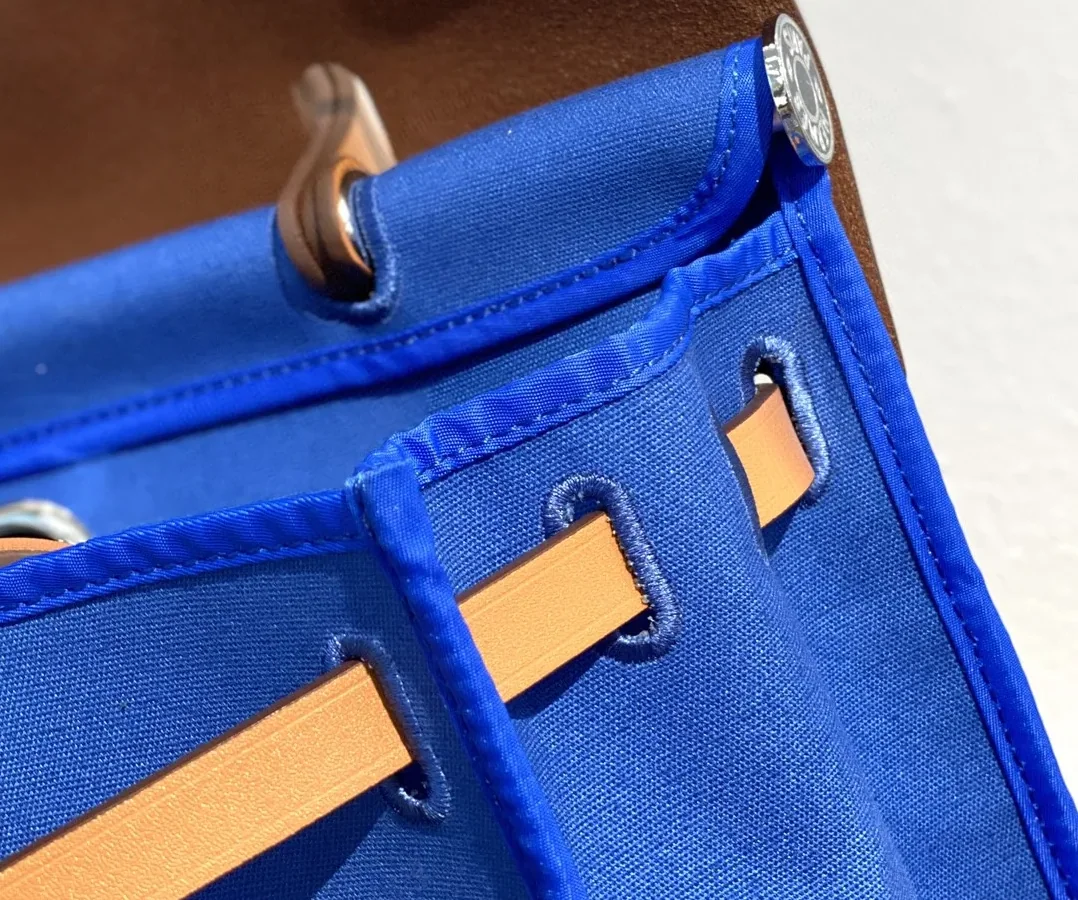 Hermes Herbag Zip Bag Blue, Silver Toned Hardware Bag Hermes Herbag Zip Bag Blue, Silver Toned Hardware Bag