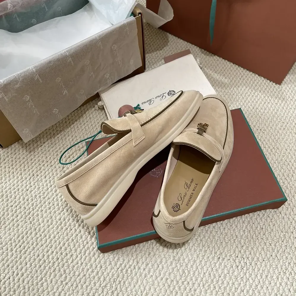 Loro Piana Summer Charms Walk Loafer for Unisex in Beige