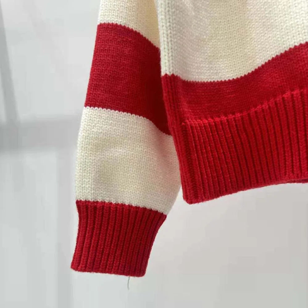 Celine Crew Neck Sweater in Wool Cashmere and Silk for Men in Red
