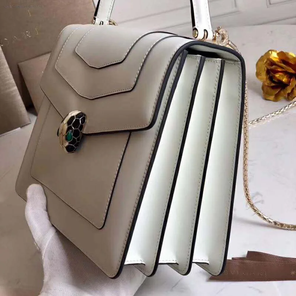 Bvlgari Serpenti Forever Flap Cover for Women in White