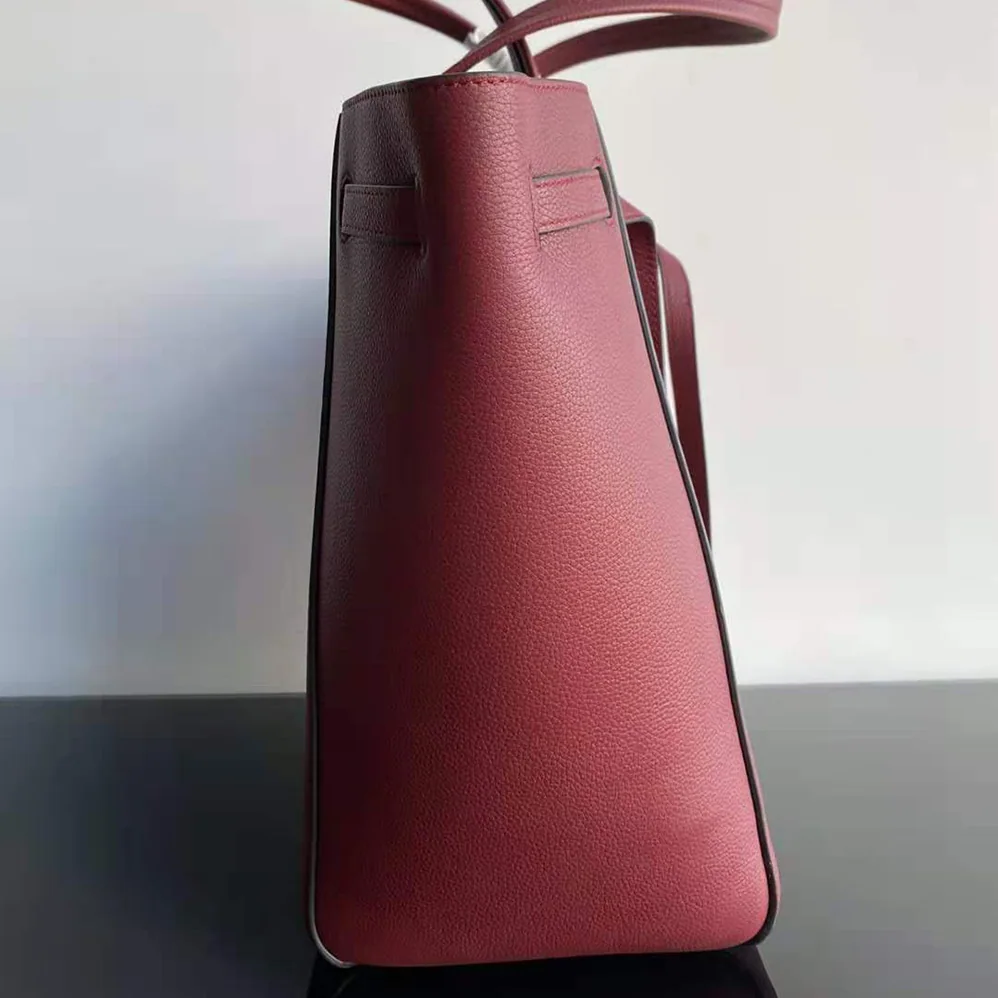 Celine Small Cabas Phantom in Soft Grained Calfskin for Women in Maroon Celine Small Cabas Phantom in Soft Grained Calfskin for Women in Maroon
