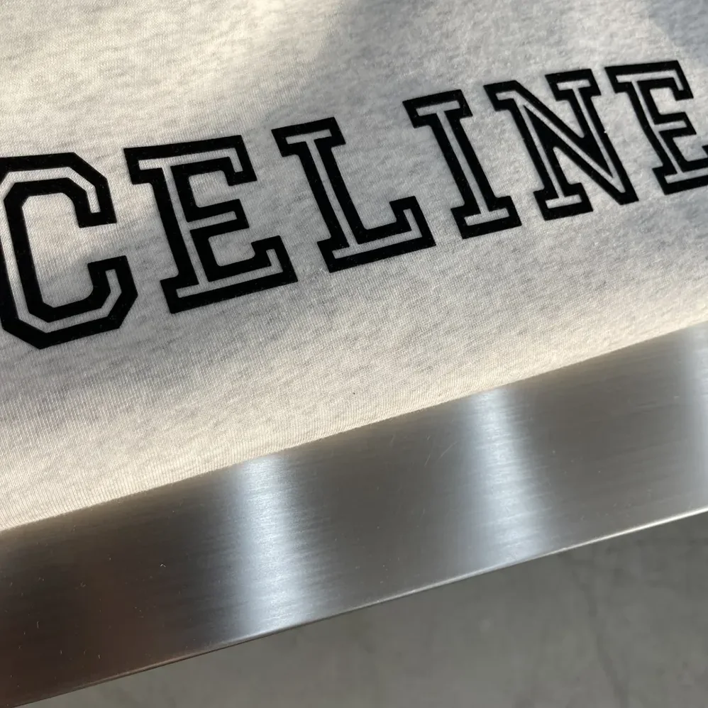 Celine Loose Hoodie in Cotton Fleece for Men in White