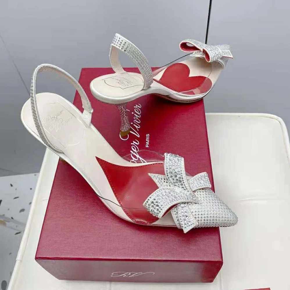 Roger Vivier I Love Vivier Bow Strass Pumps in PVC for Women
