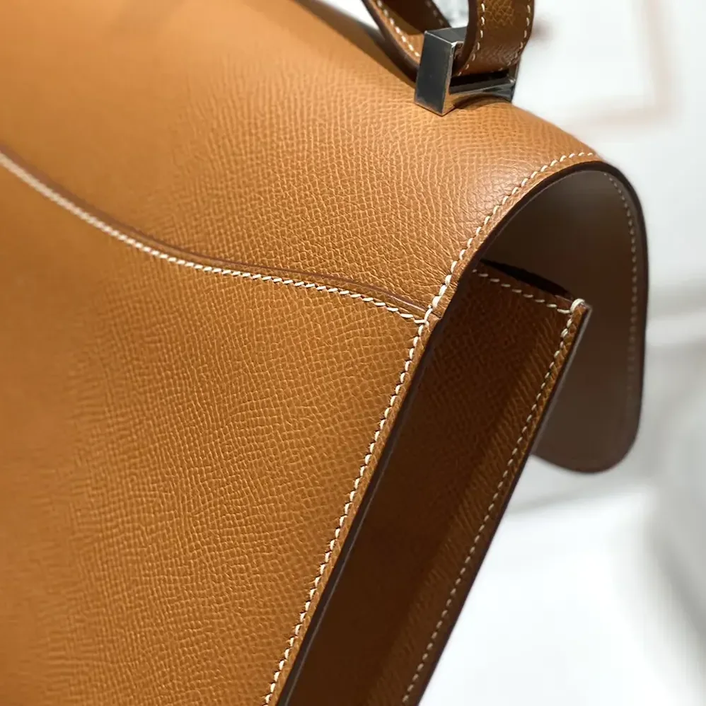 Hermes Constance 18 Bag Epsom Leather for Women in Brown/Silver Hermes Constance 18 Bag Epsom Leather for Women in Brown/Silver