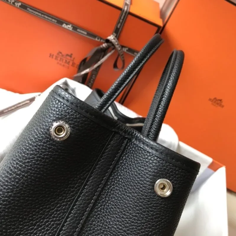 Hermes Garden Party 30 Tote Bag Black