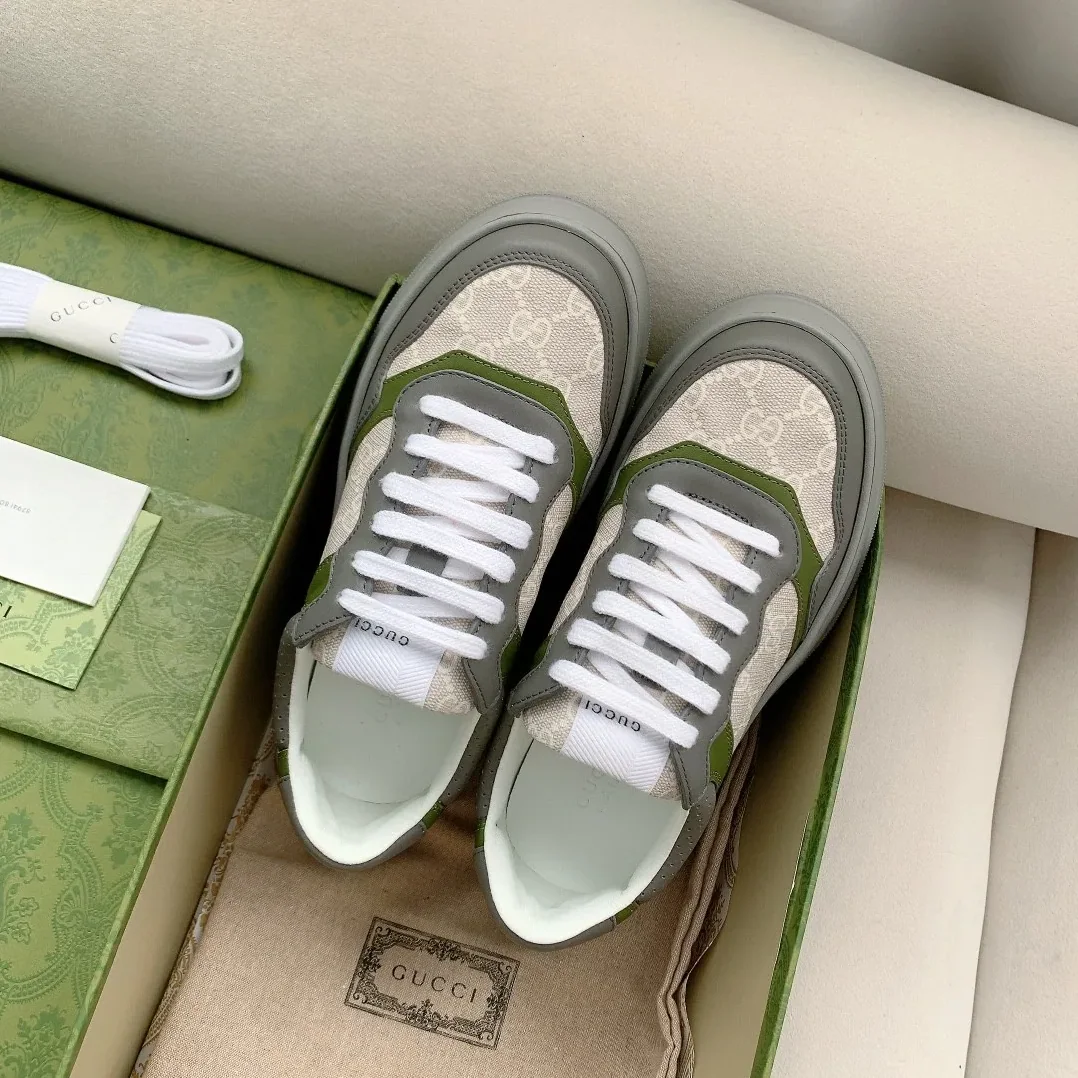 Gucci GG Sneaker Green And Gray Supreme for Men