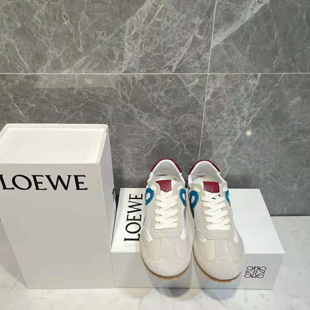 Loewe Ballet Runner in Nylon and Calfskin for Unisex in Blue