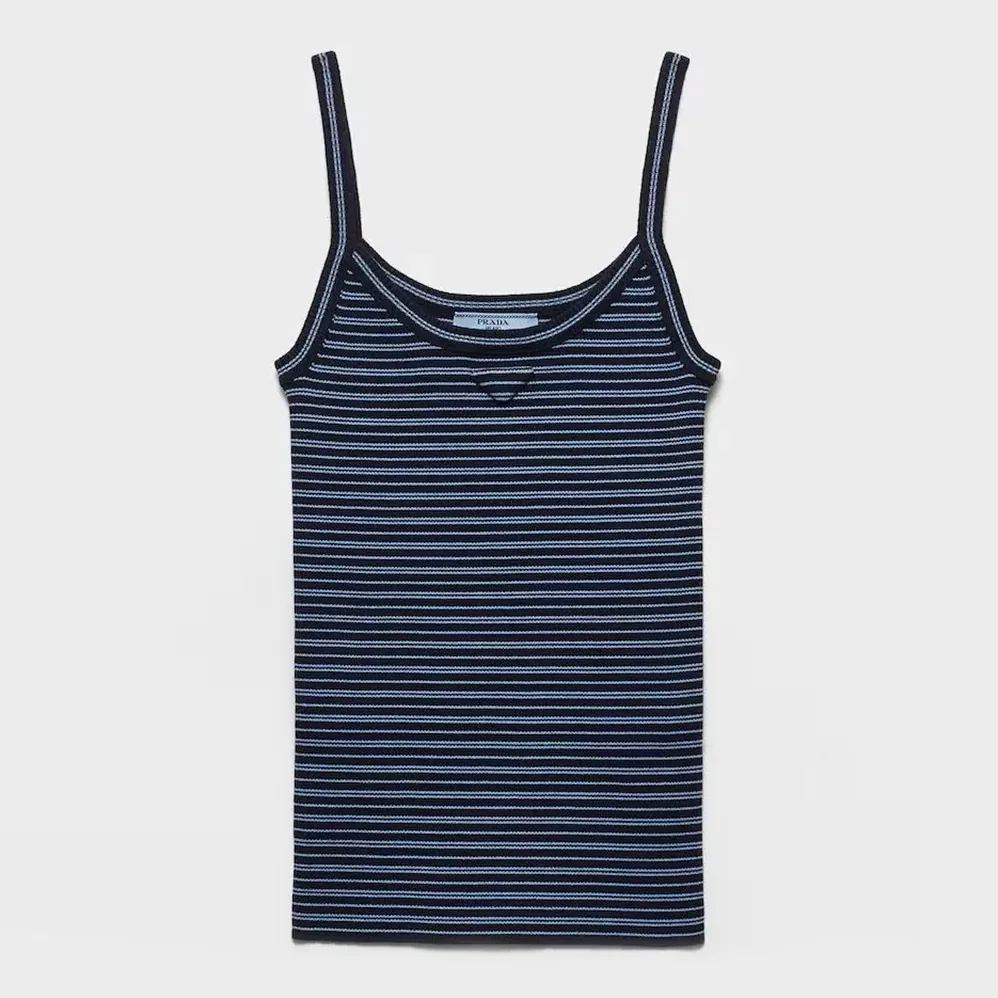 Prada Cotton Top for Women in Blue