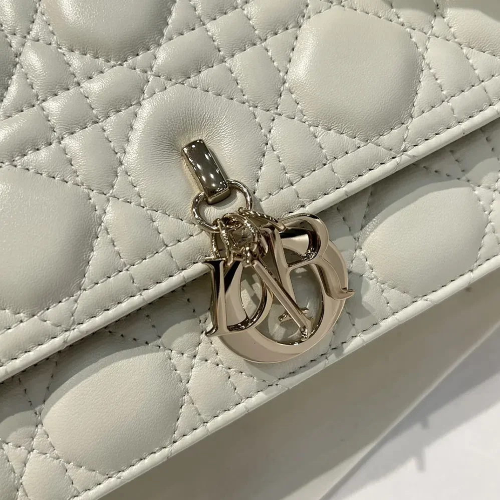 Dior My Dior Top Handle Bag Latte Cannage Lambskin for Women Dior My Dior Top Handle Bag Latte Cannage Lambskin for Women