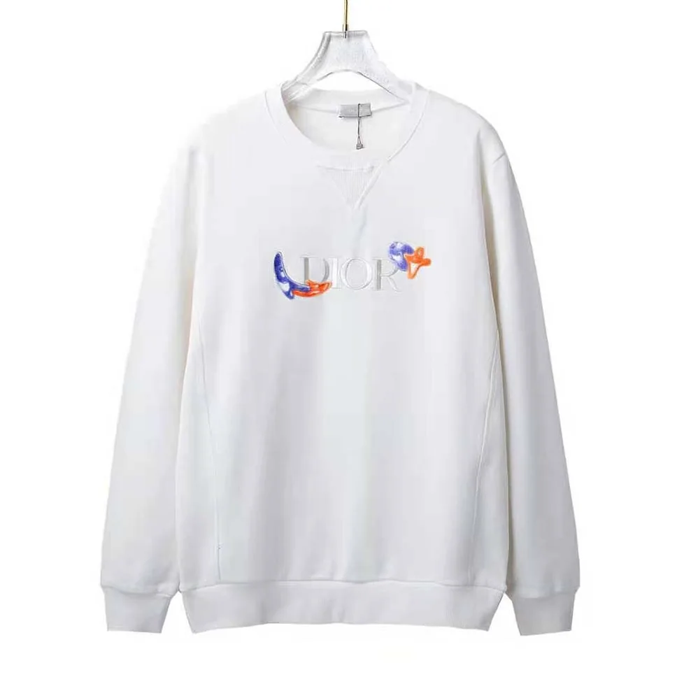 Dior Oversized Dior and Kenny Scharf Sweatshirt White Cotton Fleece for Men Dior Oversized Dior and Kenny Scharf Sweatshirt White Cotton Fleece for Men
