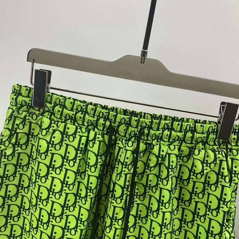 Dior Chez Moi Short Green Dior Oblique Silk Twill for Men