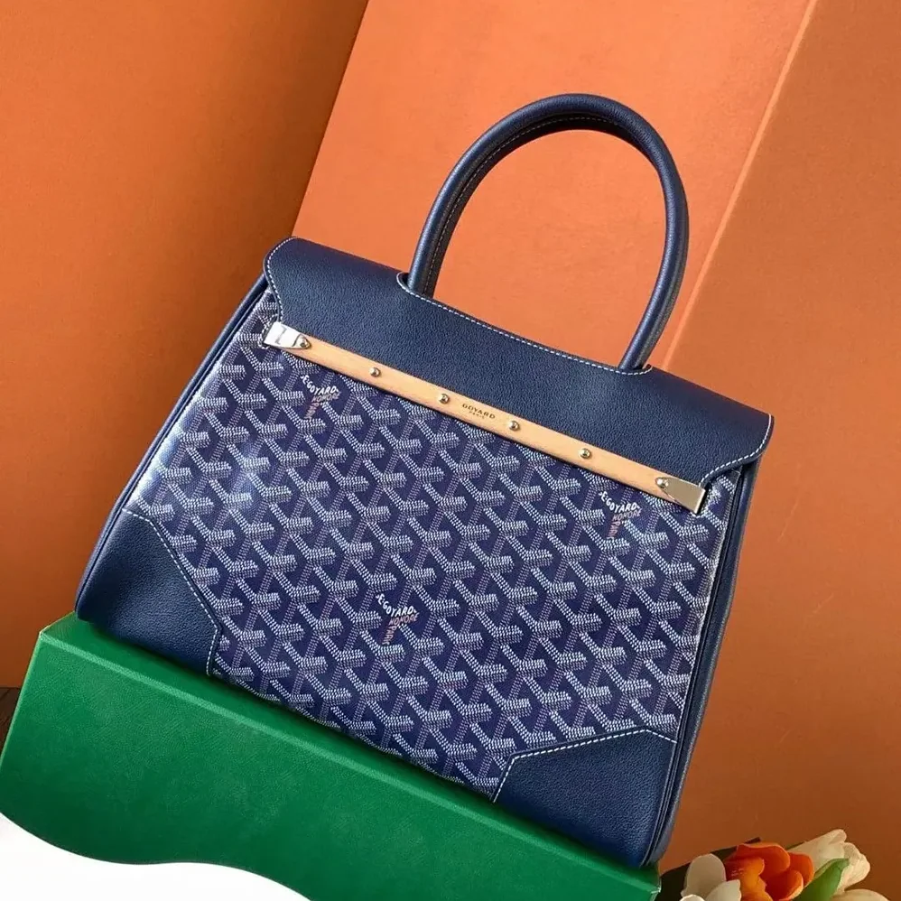 Goyard Saïgon Tote Bag for Women in Navy