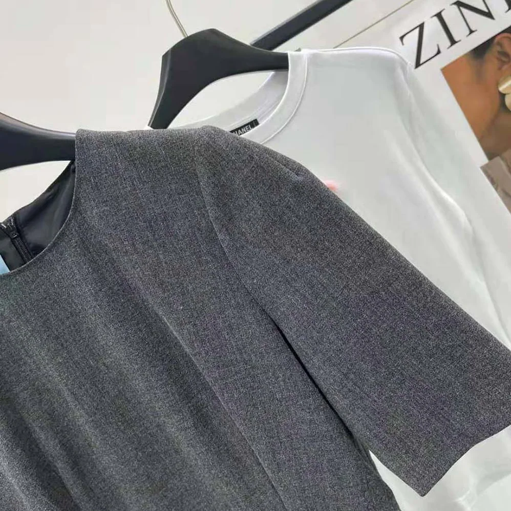 Prada Wool Mini-dress for Women in Gray Prada Wool Mini-dress for Women in Gray