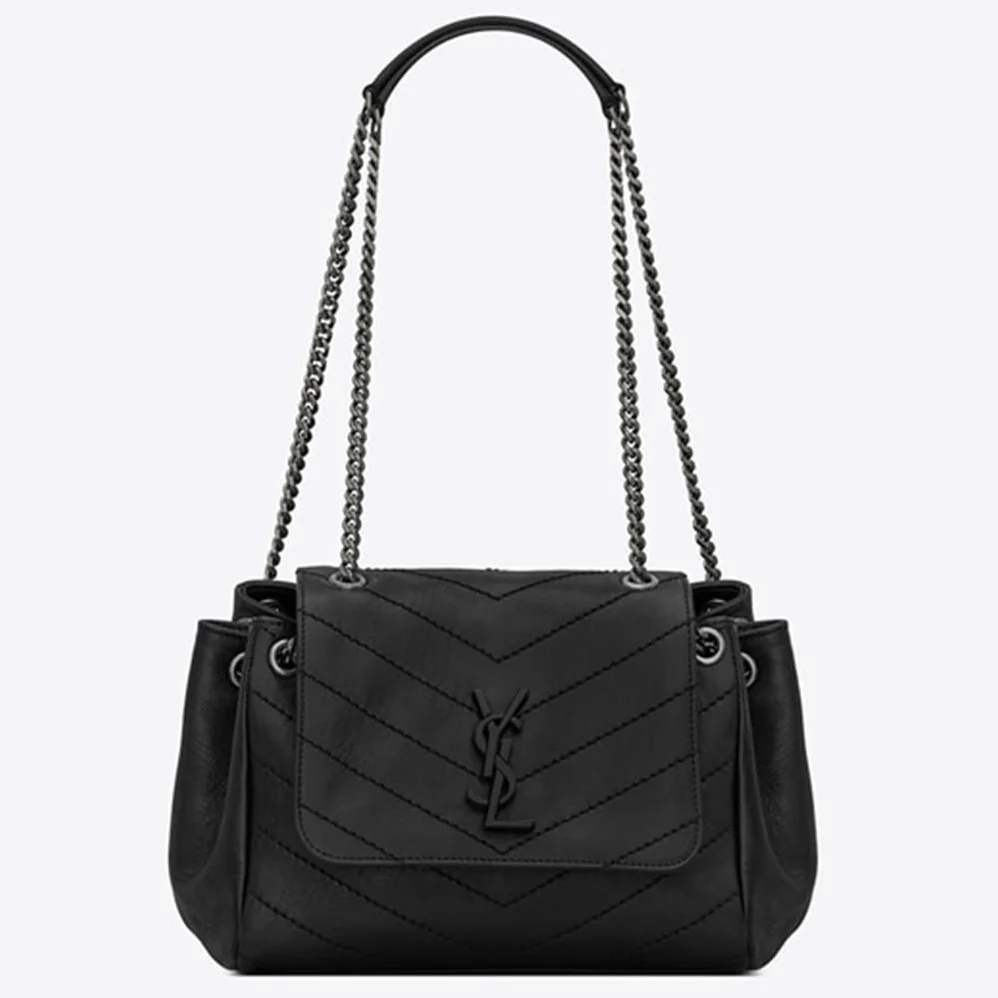 Saint Laurent YSL Nolita Small Bag Vintage Leather for Women in Black Saint Laurent YSL Nolita Small Bag Vintage Leather for Women in Black