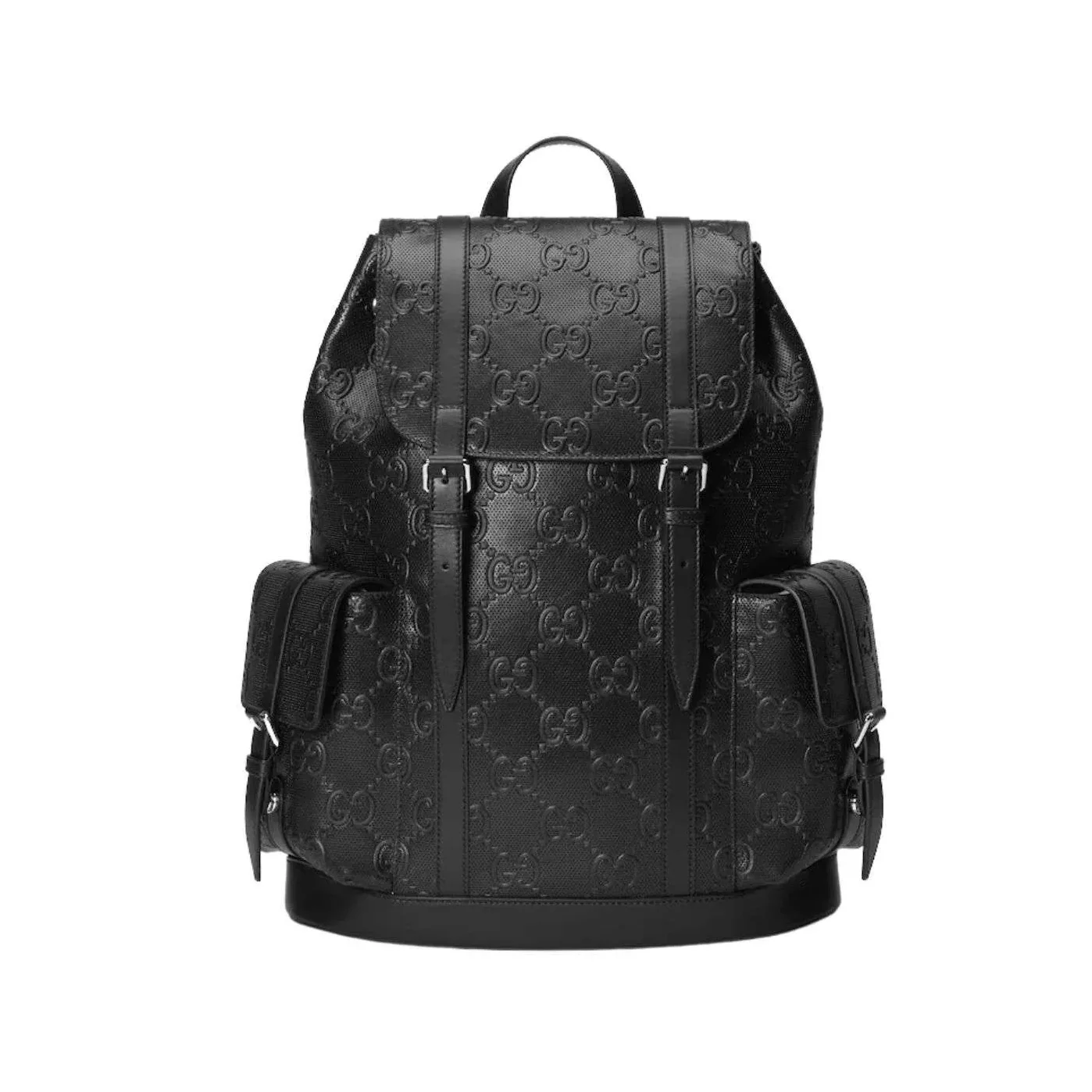 Gucci Embossed Backpack GG Black / Gucci Embossed Backpack GG Black /