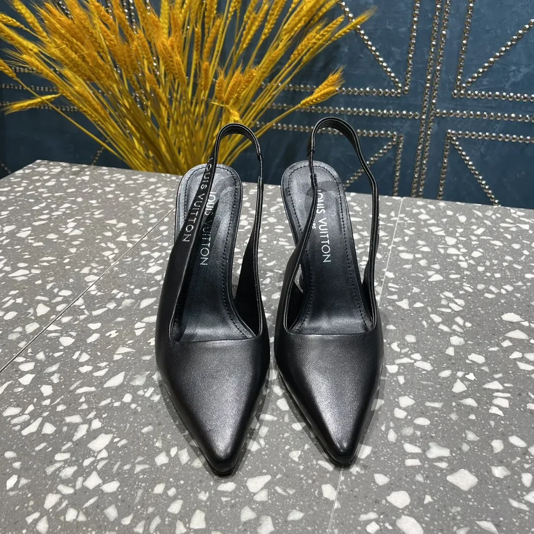 Louis Vuitton Sparkle Slingback Pump Beige 1AB1GQ