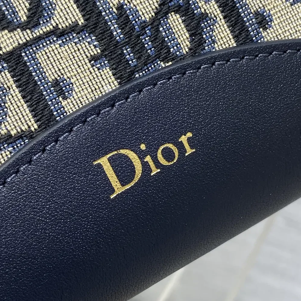 Dior Small Dior Médaillon Bucket Bag Blue Dior Oblique Jacquard for Women