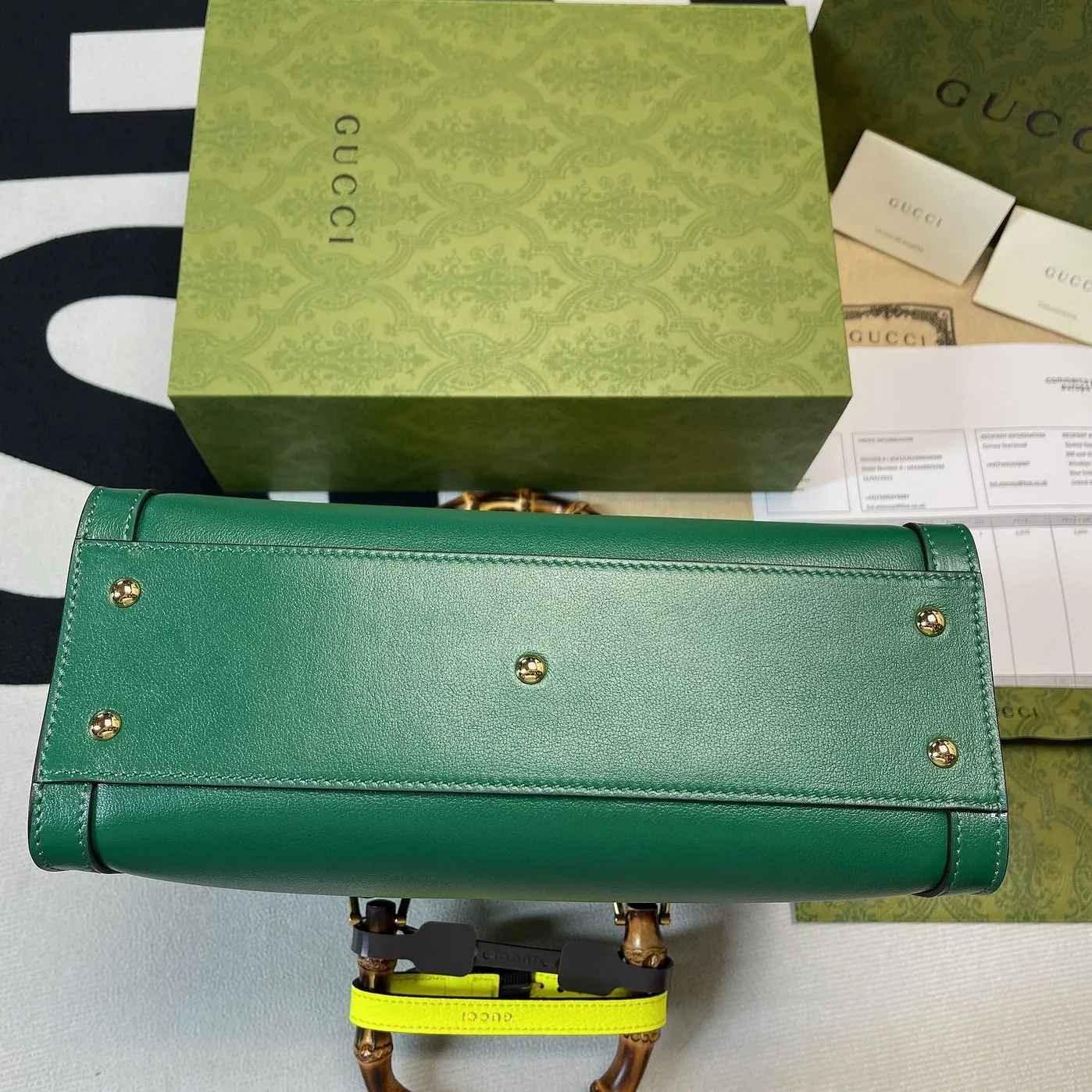 Gucci Diana Medium Tote Bag Green Gucci Diana Medium Tote Bag Green