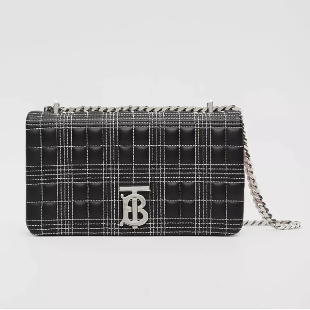 Burberry Small Quilted Tri for Women in tone Lambskin Lola Bag Burberry Small Quilted Tri for Women in tone Lambskin Lola Bag