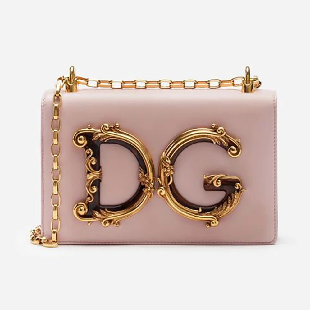 Dolce Gabbana D&G Girls Shoulder Bag in Nappa Leather for Women in Pink