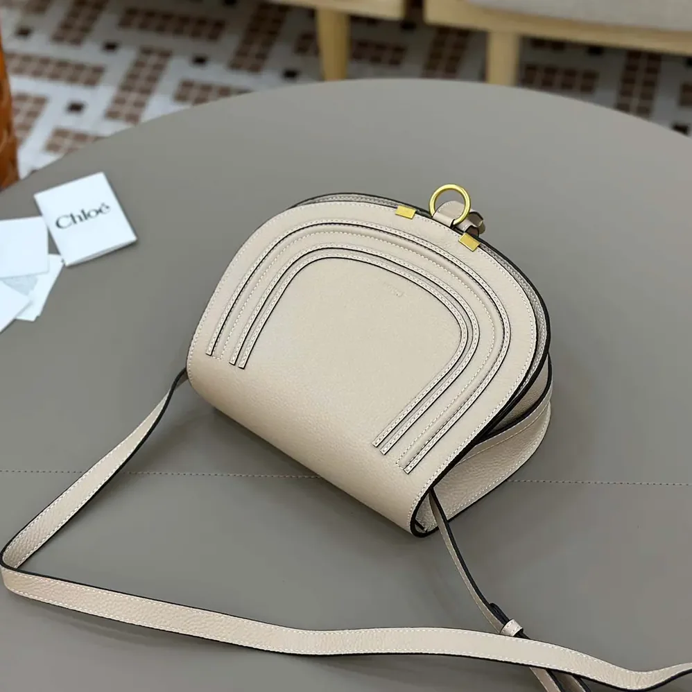 Chloe Marcie Saddle Bag is Crafted Leather for Women Chloe Marcie Saddle Bag is Crafted Leather for Women