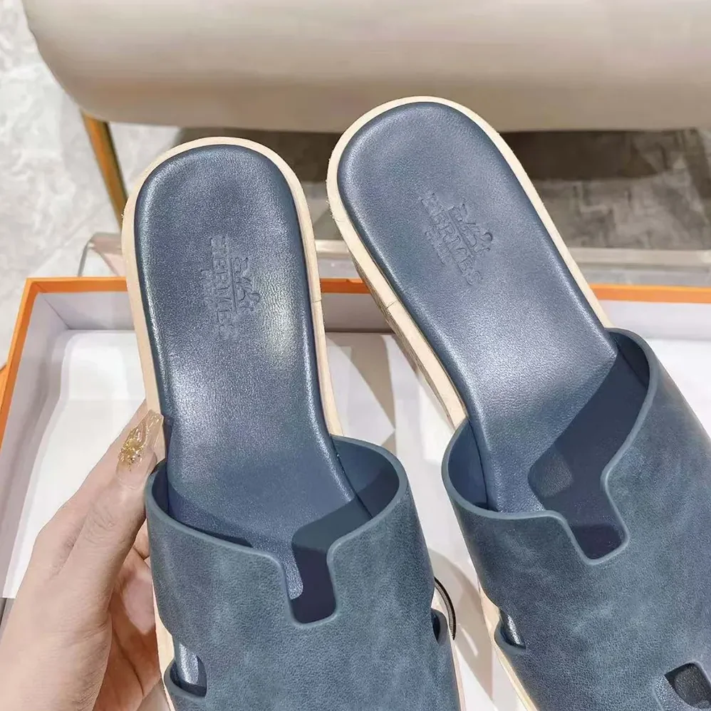 Hermes Eze 30 Sandal for Women in Navy