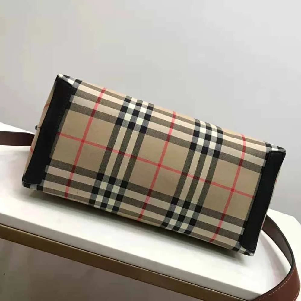 Burberry Small Vintage Check Society Top Handle Bag for Women