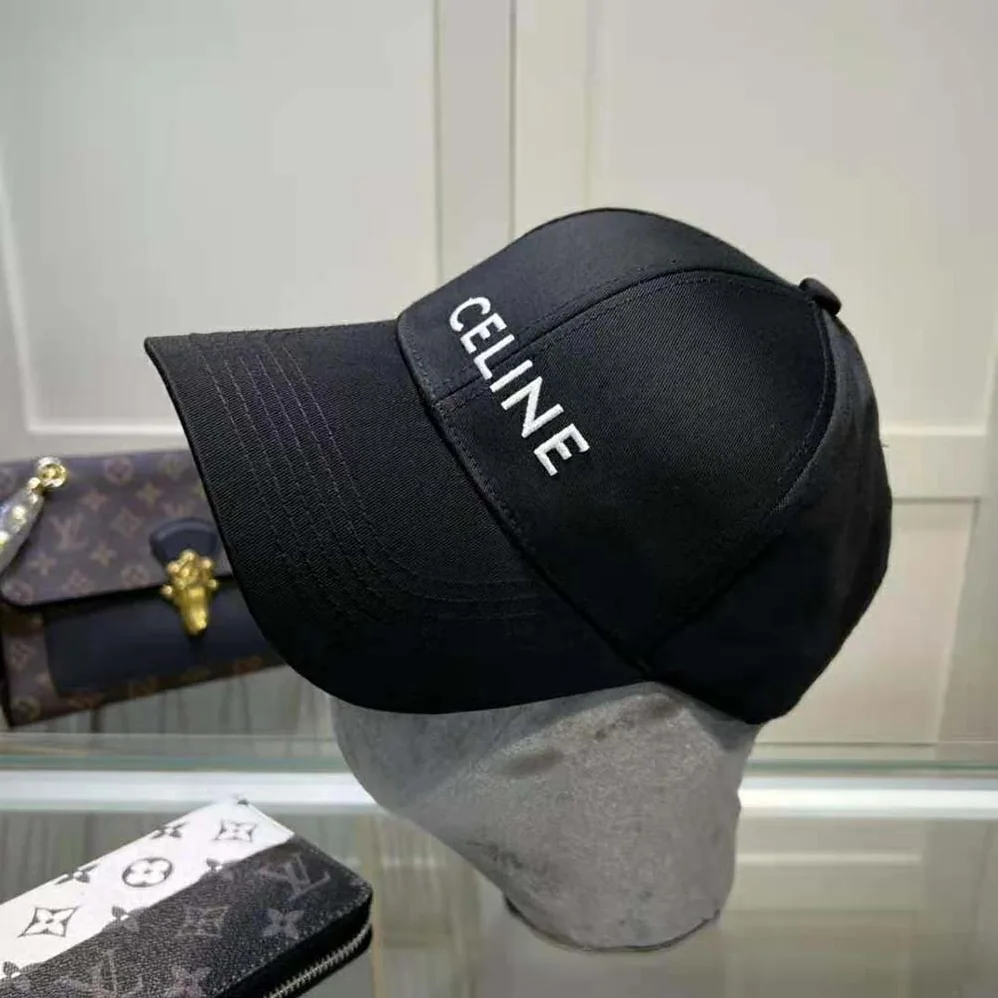 Celine Cotton Drill Baseball Cap for Women in Black Celine Cotton Drill Baseball Cap for Women in Black