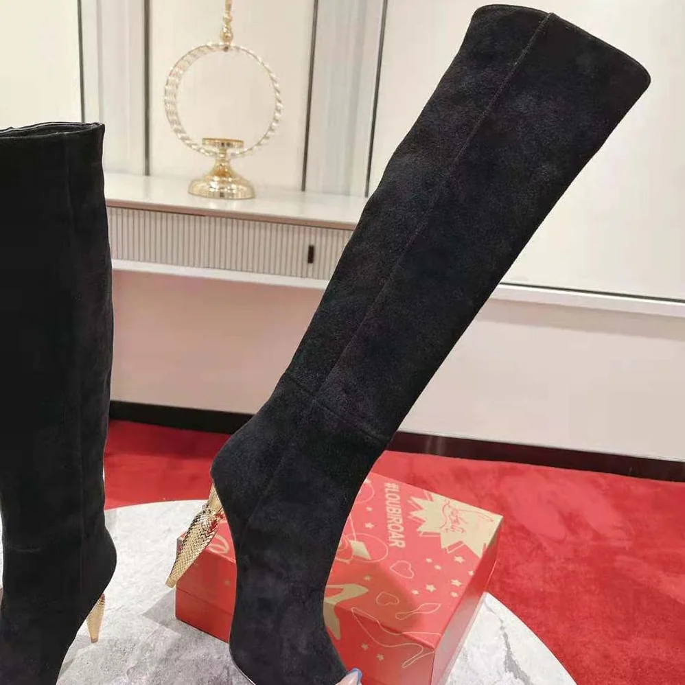 Christian Louboutin Lipbotta 100 mm Heel Height for Women in Black Christian Louboutin Lipbotta 100 mm Heel Height for Women in Black