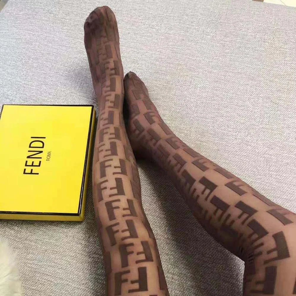Fendi Tights Beige Nylon Pantyhose for Women