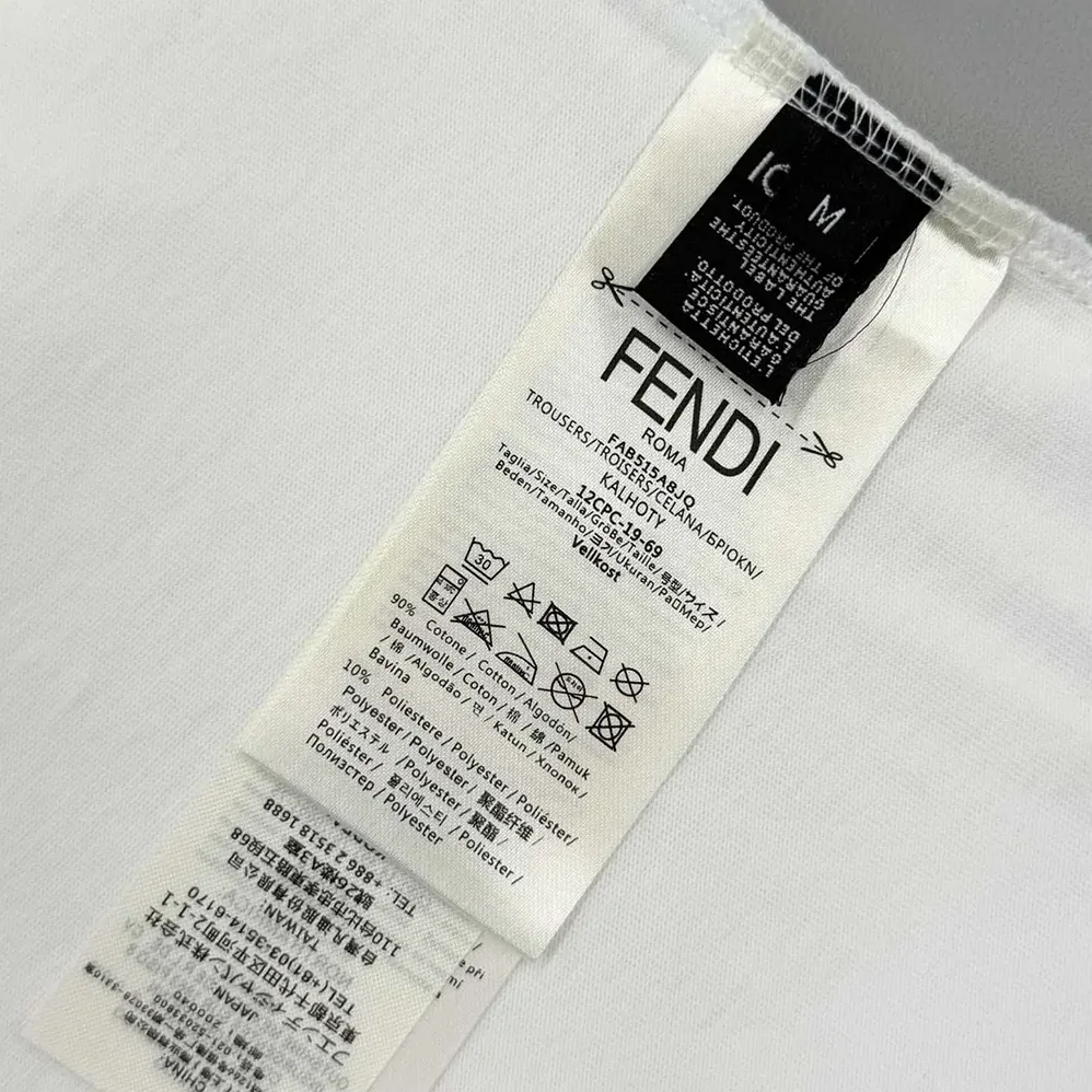 Fendi White Cotton T for Men in shirt Fendi White Cotton T for Men in shirt