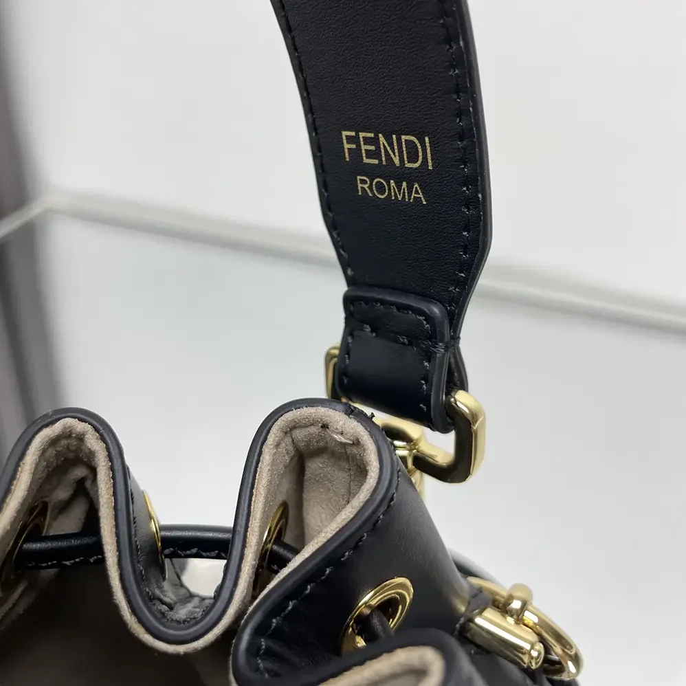 Fendi Mon Tresor Multicolor Canvas Mini for Women in bag with FF Embroidery