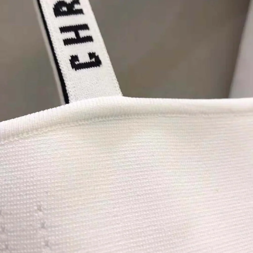 Dior Bralette White Stretch Viscose for Women