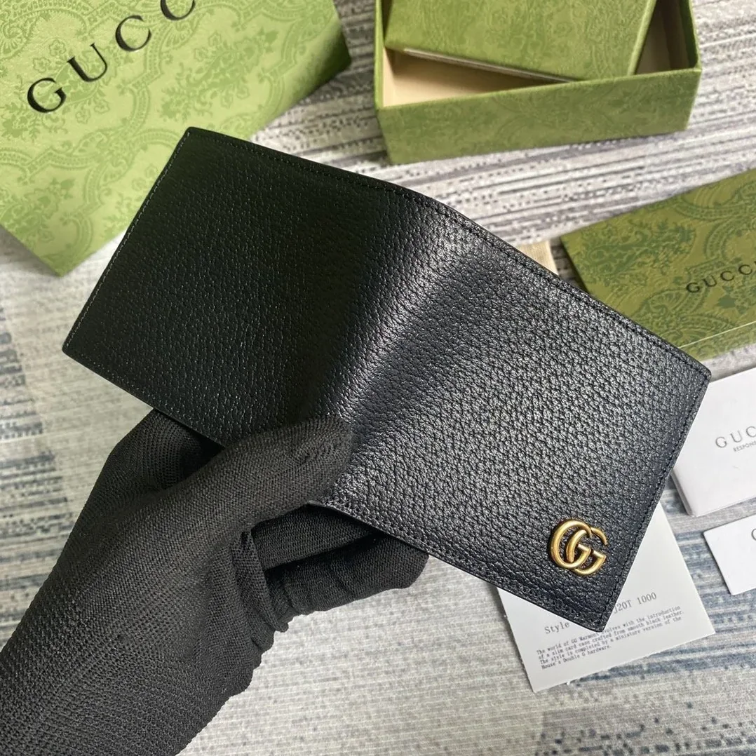 Gucci Marmont Bi in Fold Wallet Black / GG Gucci Marmont Bi in Fold Wallet Black / GG