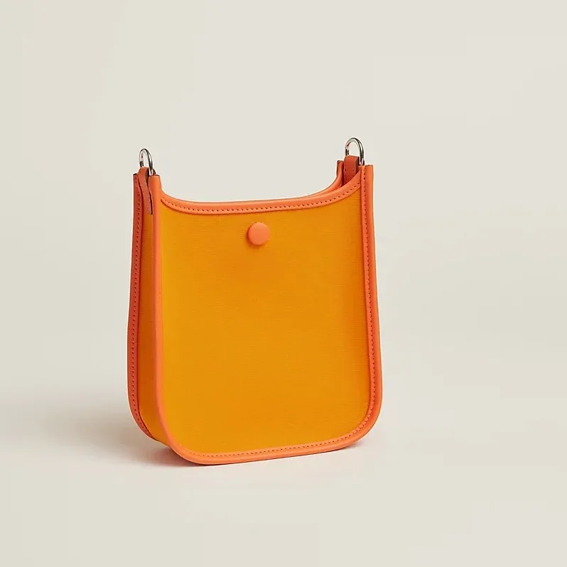 Hermes Neo Evelyne 16 Shoulder Bag in Light Orange Palladium Hardware