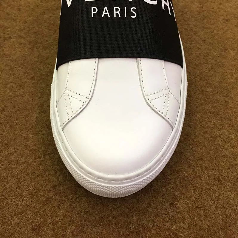 Givenchy Givenchy Paris Strap Sneakers in Leather Shoes White for Men Givenchy Givenchy Paris Strap Sneakers in Leather Shoes White for Men