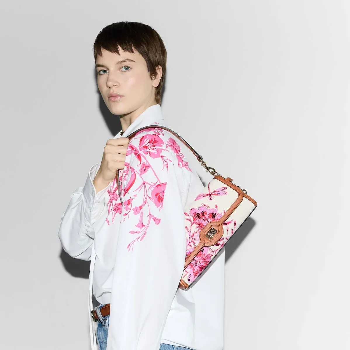 Gucci Luce Small Shoulder Bag Pink / Gucci Luce Small Shoulder Bag Pink /