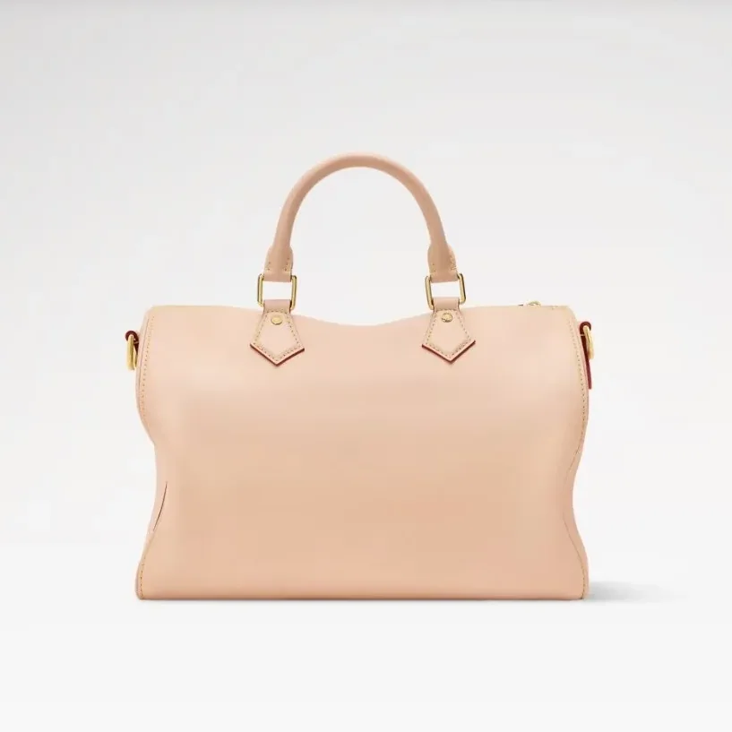 Louis Vuitton Speedy Soft 30 Top Handle Bag in Beige Gold Hardware Louis Vuitton Speedy Soft 30 Top Handle Bag in Beige Gold Hardware