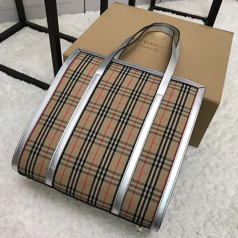 Burberry The Small 1983 Check Link Tote Bag for Unisex