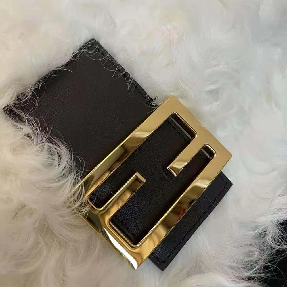 Fendi Baguette White Mohair Wool Bag for Women Fendi Baguette White Mohair Wool Bag for Women