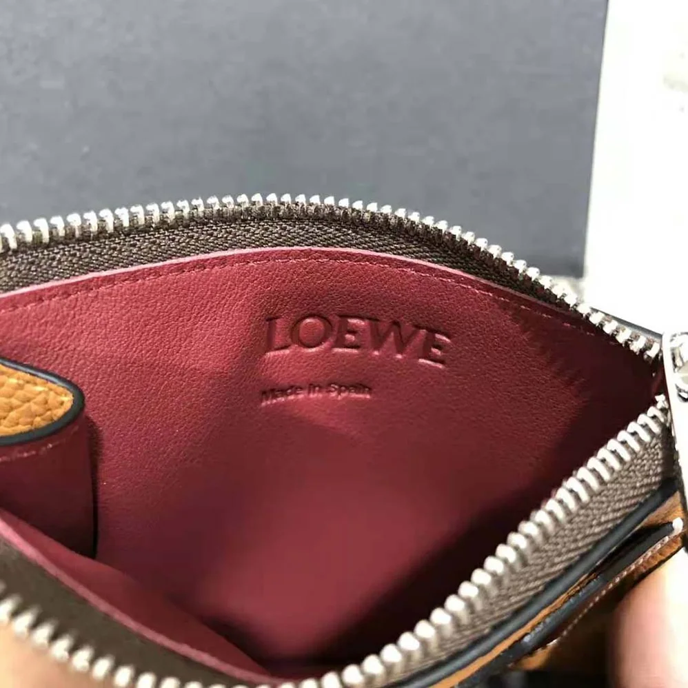 Loewe Coin Cardholder in Soft Grained Calfskin for Women in Brown Loewe Coin Cardholder in Soft Grained Calfskin for Women in Brown