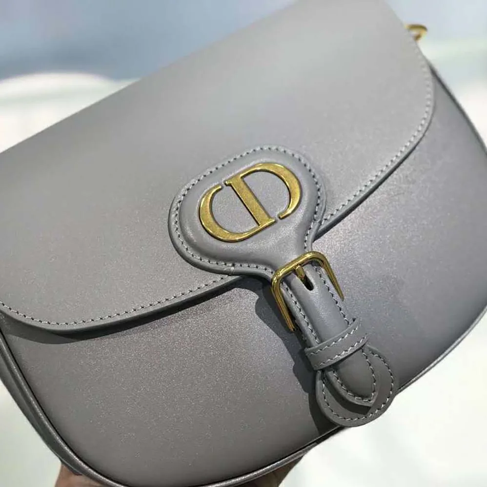 Dior Small Dior Bobby Bag Gray Box Calfskin for Women Dior Small Dior Bobby Bag Gray Box Calfskin for Women