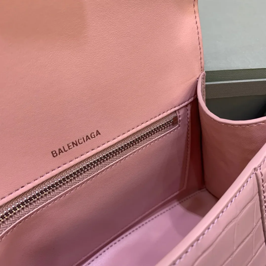 Balenciaga Hourglass Small Handbag In Pink Balenciaga Hourglass Small Handbag In Pink