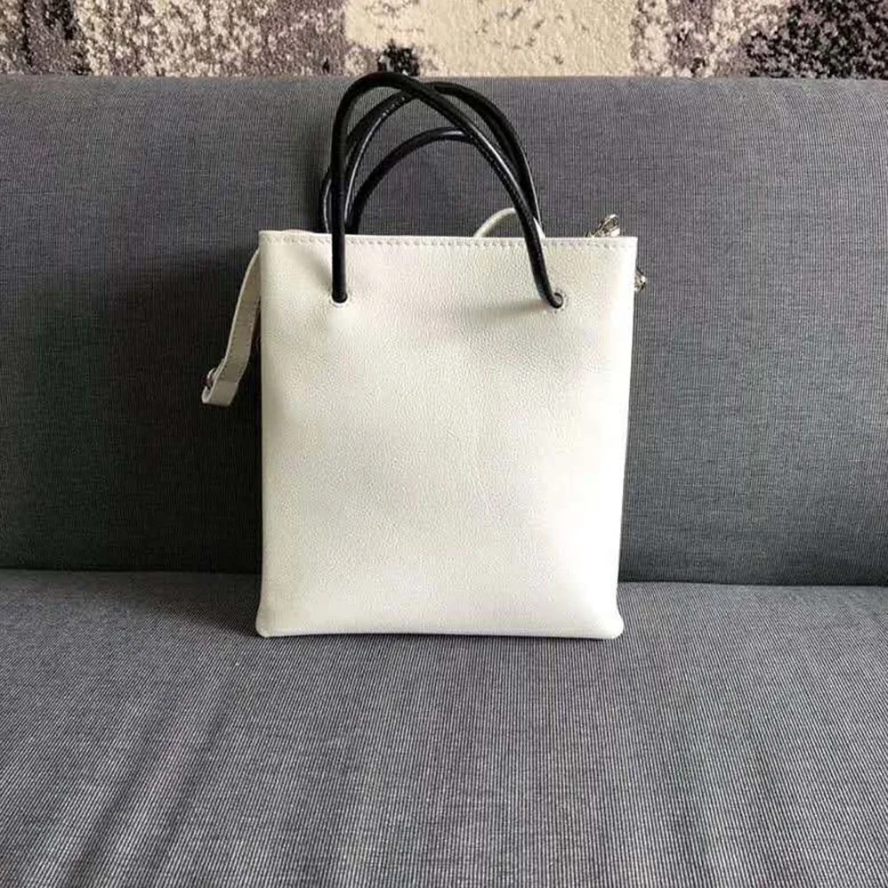 Balenciaga Shopping Tote XXS Bag in Calfskin Leather for Women in White