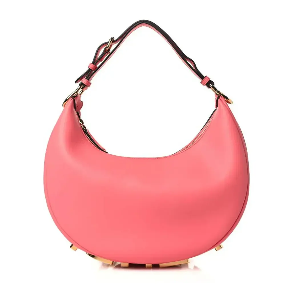 Fendi Fendigraphy Small Pink Leather Bag for Women